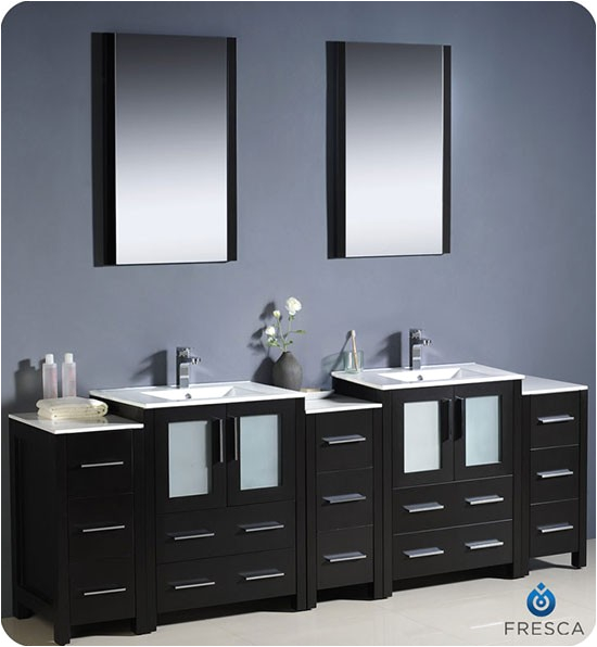fresca bath fvn62 72es uns 84 inch espresso integrated sinks bathroom vanity SID=U