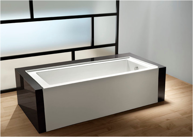 60 Contemporary Alcove Acrylic Bathtub modern bathtubs los angeles