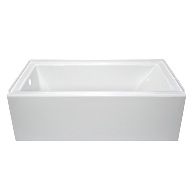 style selections sapphire white acrylic rectangular skirted bathtub mon 30 in x 60 in actual 19 in x 30 in x in g