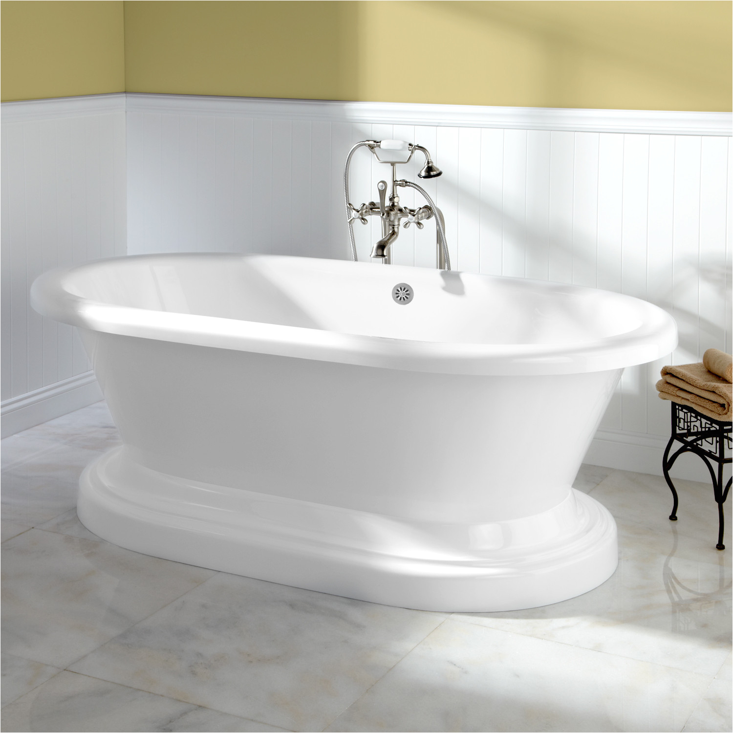 71 bali double ended tub on plinth