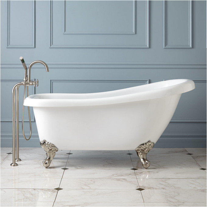 67 anelle acrylic clawfoot slipper whirlpool bath tub