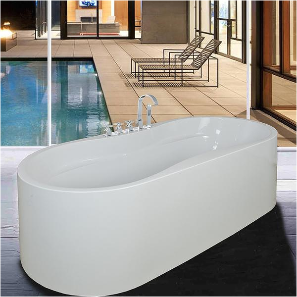 Akdy Freestanding Bathtub Akdy 67" Freestanding soaking Bathtub