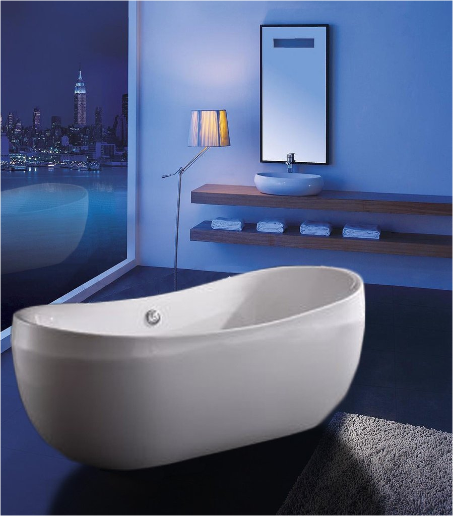 akdy 69 freestanding soaking bathtub az f270