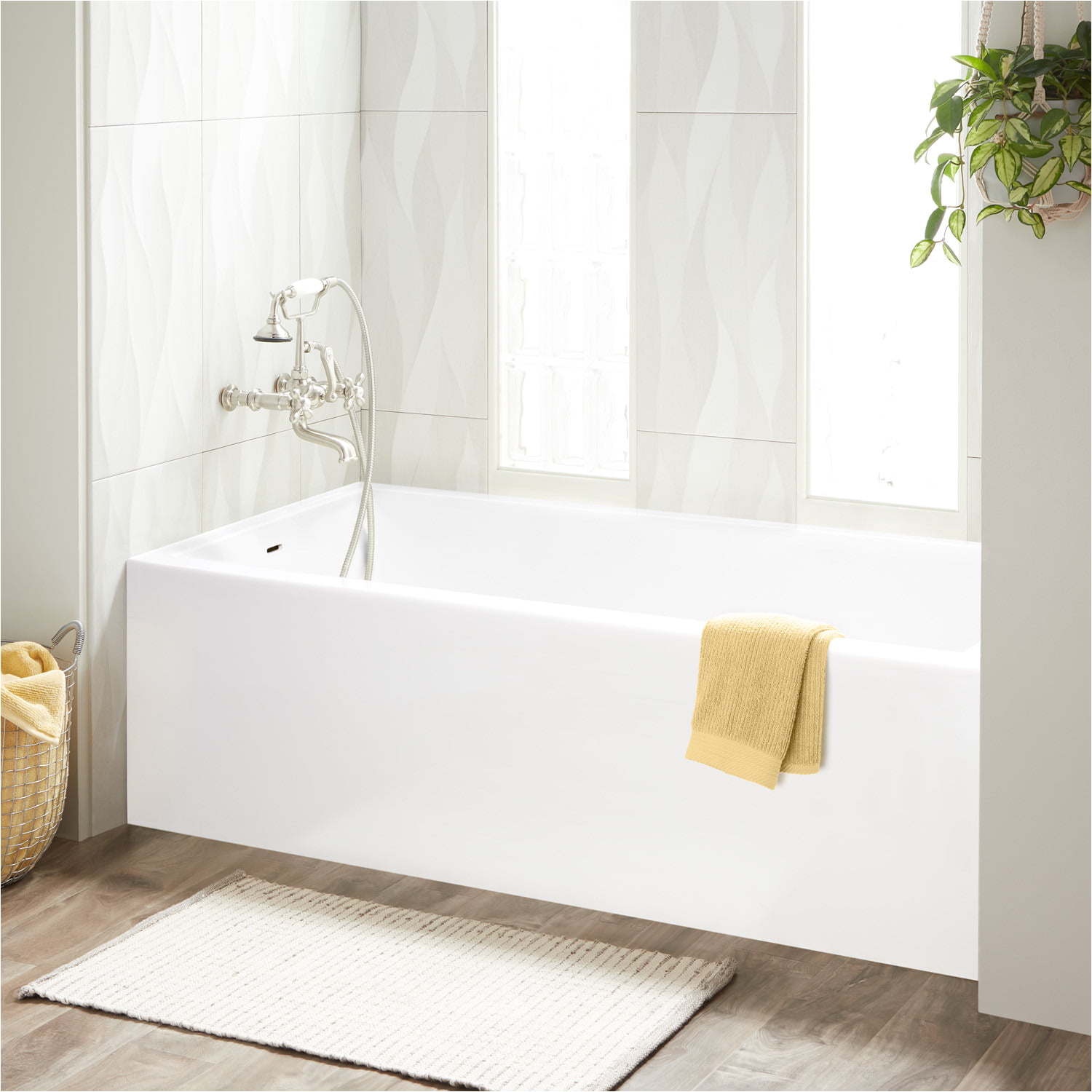 60 orchid acrylic alcove tub