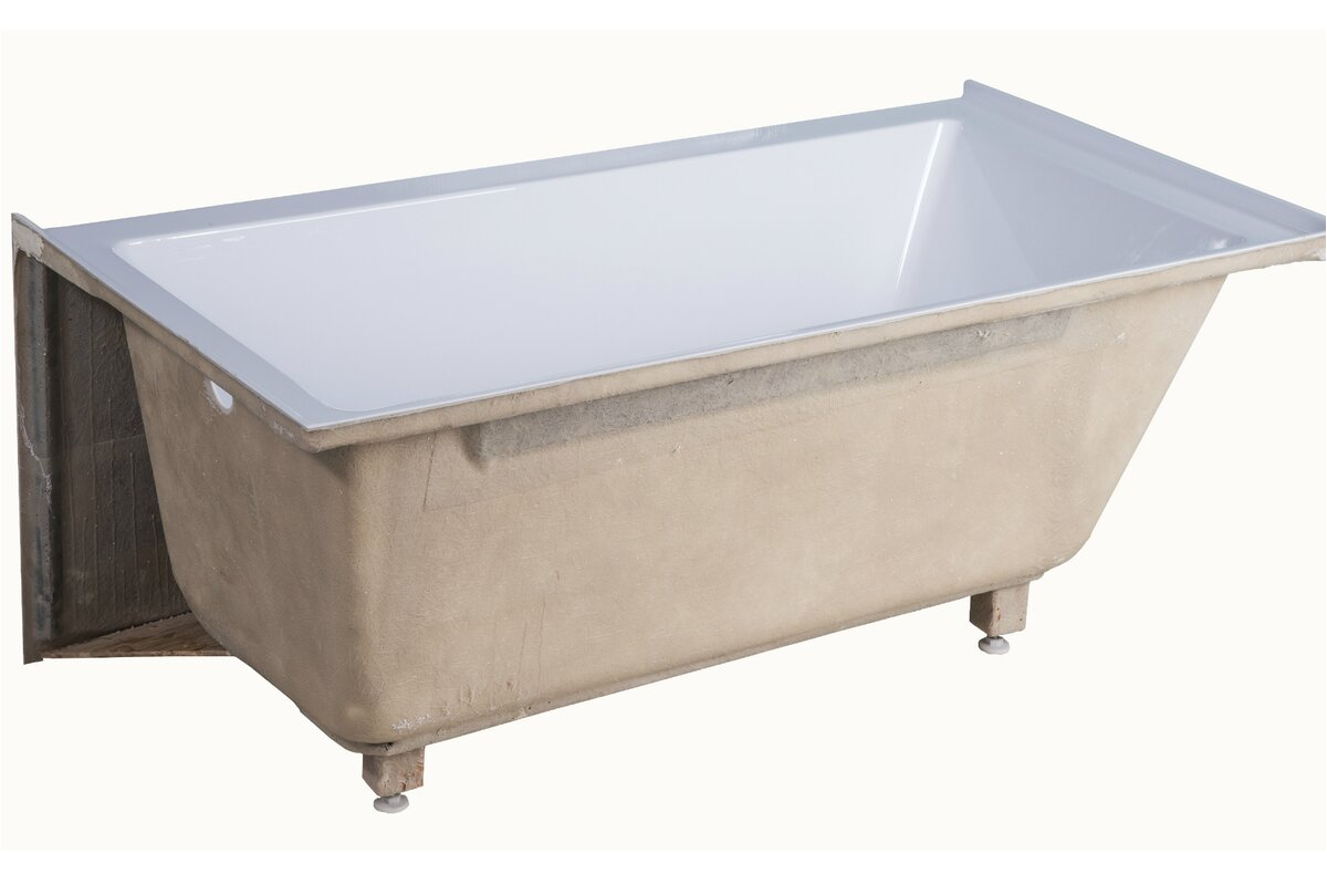 apron acrylic 54 x 30 alcove soaking bathtub finf1203