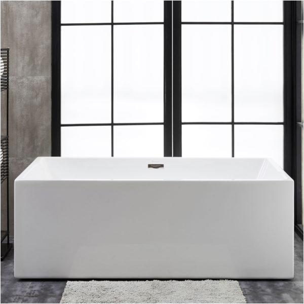 florence 60 x 34 alcove acrylic soaking bathtub with right drain