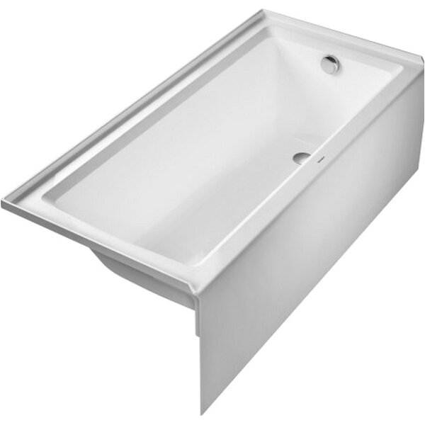 architec 66 x 32 alcove soaking bathtub by duravit