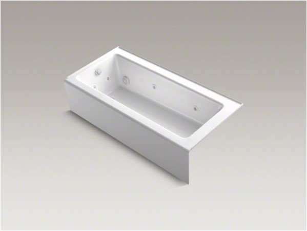 KOHLER BellwetherR 66 x 32 alcove whirlpool with integral apron and left han contemporary bathtubs