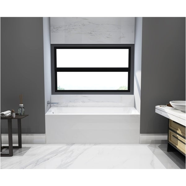 Alcove Bathtub 66 Shop 66 X 32 Inches Acrylic Deep soak Alcove Bathtub