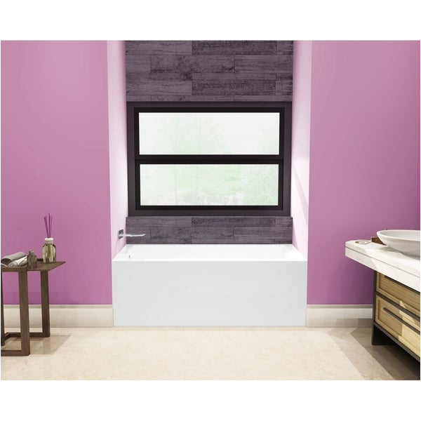 Alcove Bathtub Deep Shop 54 X 30 Inches Acrylic Deep soak Alcove Bathtub