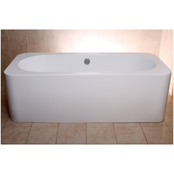 Alcove Bathtub Depth Modern White Rectangular Kiran Drop In Alcove Bathtub