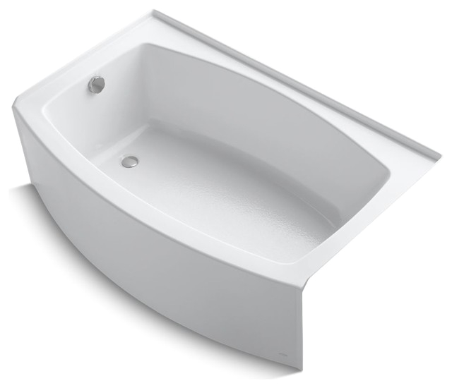 Alcove Bathtub Lowes Expanse Curved Alcove Bath Tub Left Hand Drain 60"x32 38