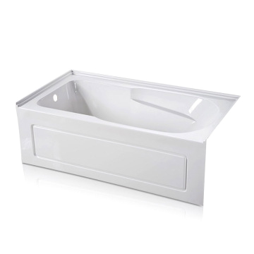 three tile flange bathtub