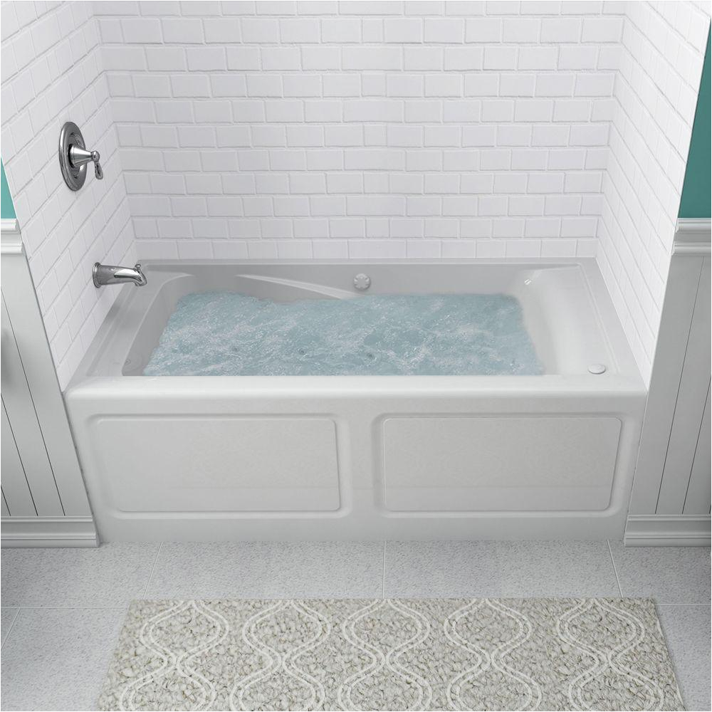 Alcove Bathtub Parts American Standard Everclean 60 In X 32 In Left Drain