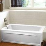 alcove skirted tub