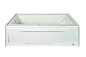 Alcove Bathtub with Jets Jacuzzi J1s6032wlr1xxw White Signature 60" Acrylic