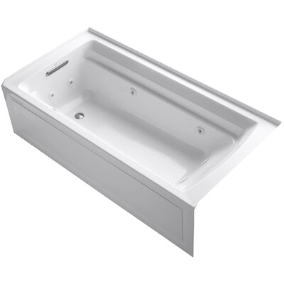 Kohler Windward 72 X 42 Alcove Whirlpool Bath with Integral Apron and Left Hand Drain 1114 LA KOH