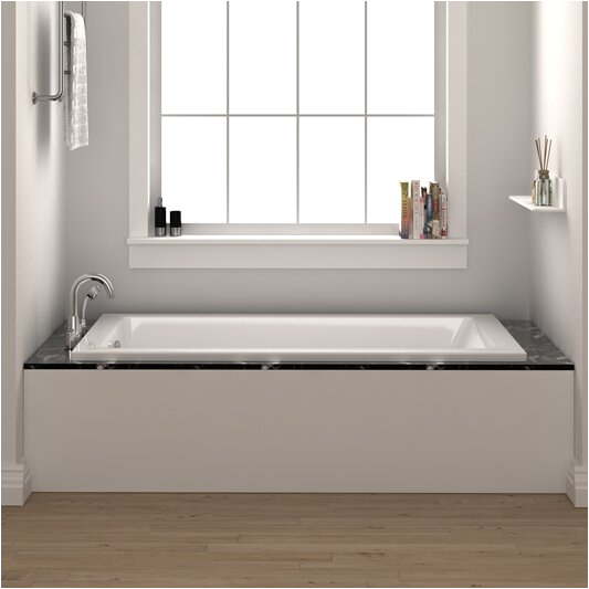 Fine Fixtures Drop In or Alcove Bathtub 36 x 72 Soaking Bathtub FINF1002