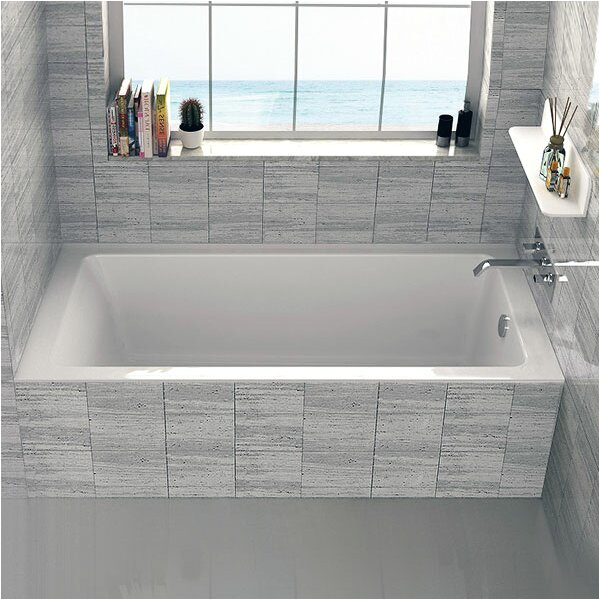 fine fixtures alcove 30 x 60 soaking bathtub finf1104