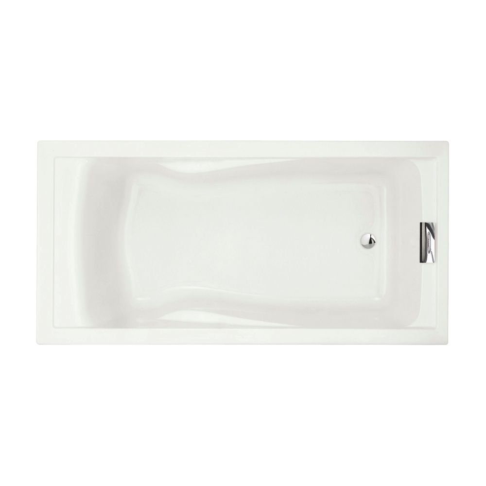 p evolution 6 feet acrylic bathtub in white