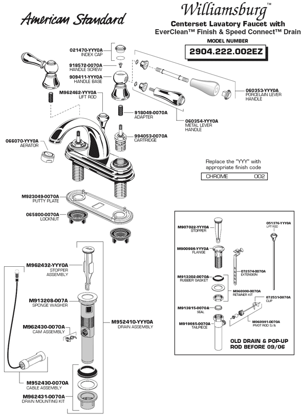 sink tap parts