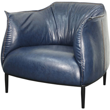 blue accent chair