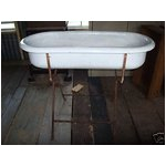 antique porcelain baby bath tub 18x40