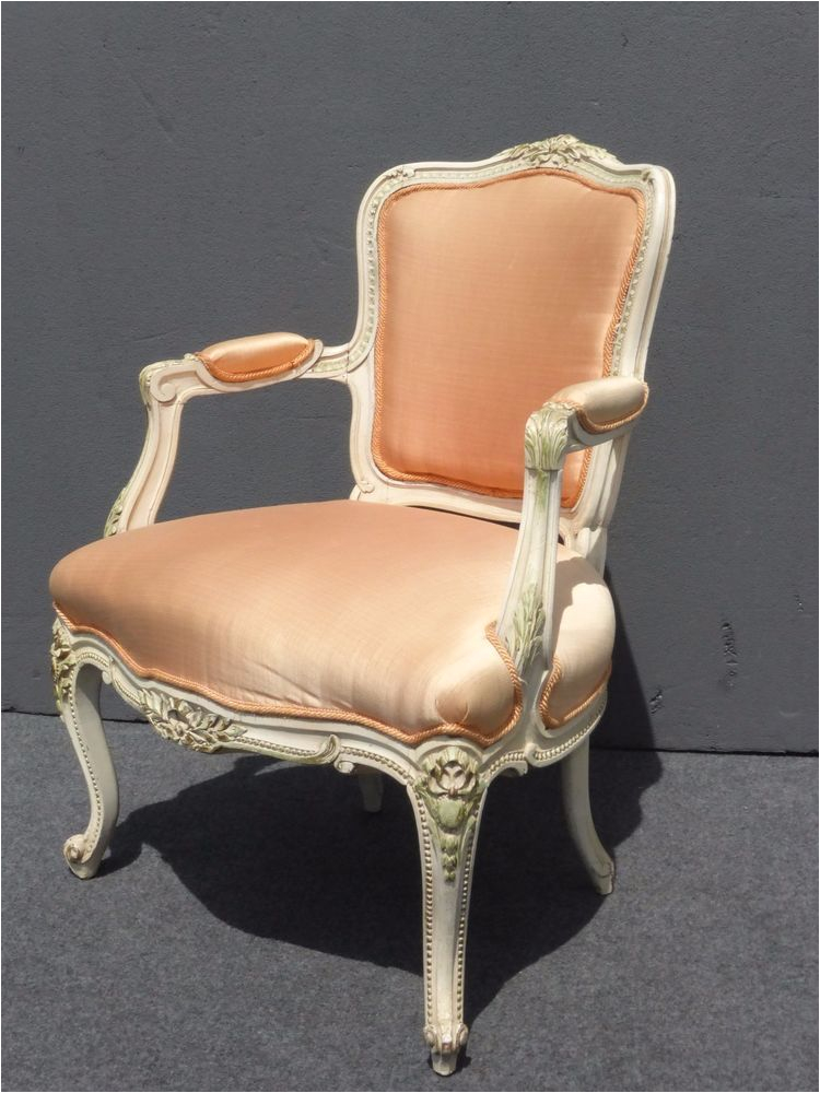 Antique White Accent Chair Details About Beautiful Vintage French Provincial White