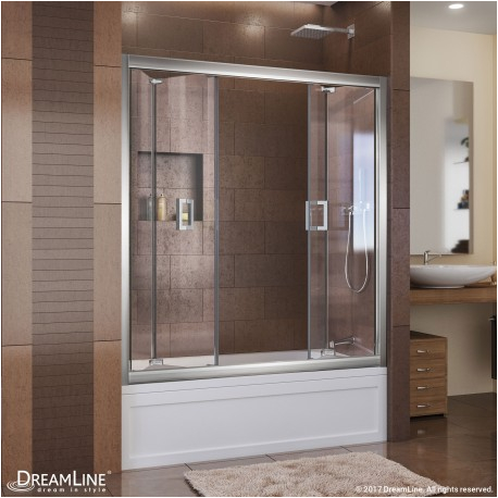 dreamline butterfly 57 1 2 to 59 in w x 58 in h bi fold tub door shdr 01