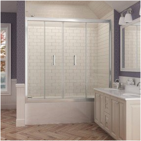 folding bathtub doors