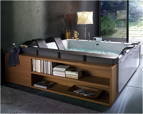 blebleu large whirlpool bathing tub by thais art