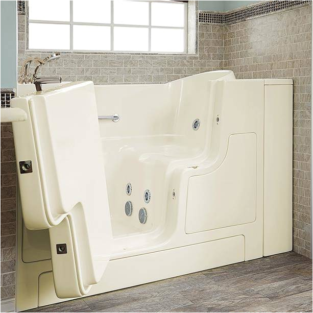 gelcoat premium series 30x52 inch outward opening door walk in bathtub with whirlpool massage