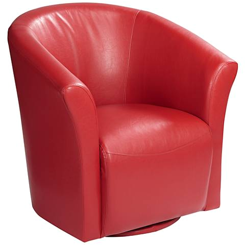 Armless Swivel Accent Chair Elements Rocket Rivera Red Swivel Accent Chair 7r609