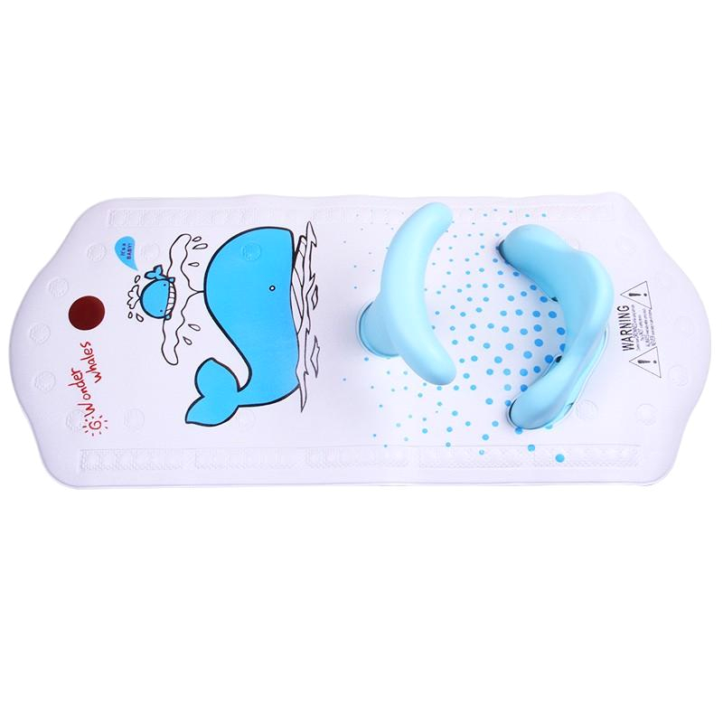 1pc baby bath tub infant baby safety bath seat toddler with extra long non slip bath mat new ss7849