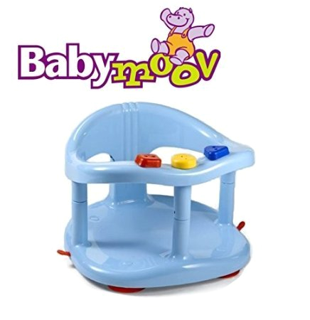 babymoov baby bath seat ring bathtub tub plastic non toxix blue color 7 16 months max 13kg 28 6lbs