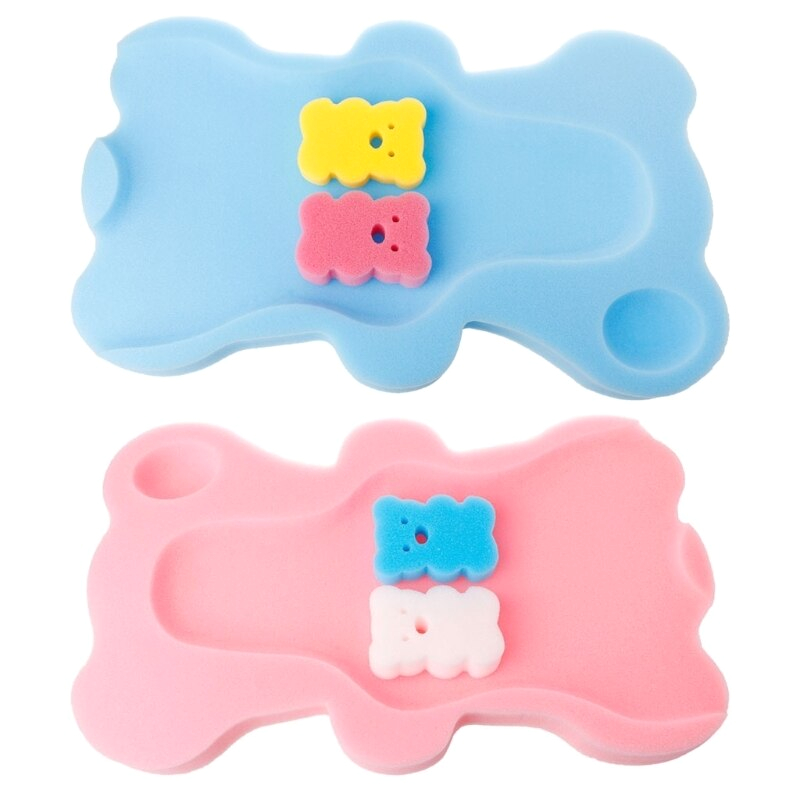 Baby Bath Seat and Mat Baby Bath Seat Infant Non Slip soft Bath Foam Pad Mat Body