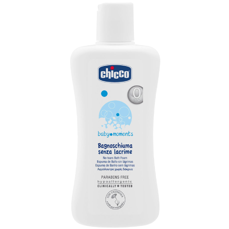 chicco baby moments no tears bath foam 0m 200ml a