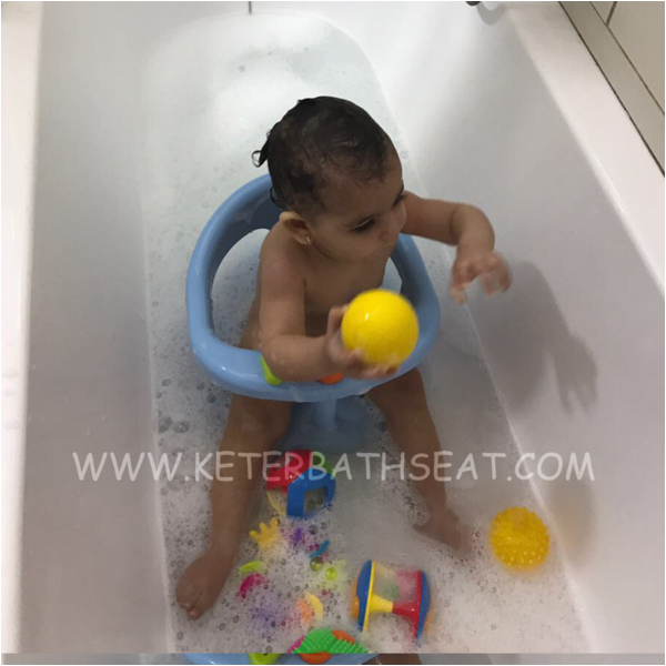 keter baby bathtub seat light blue