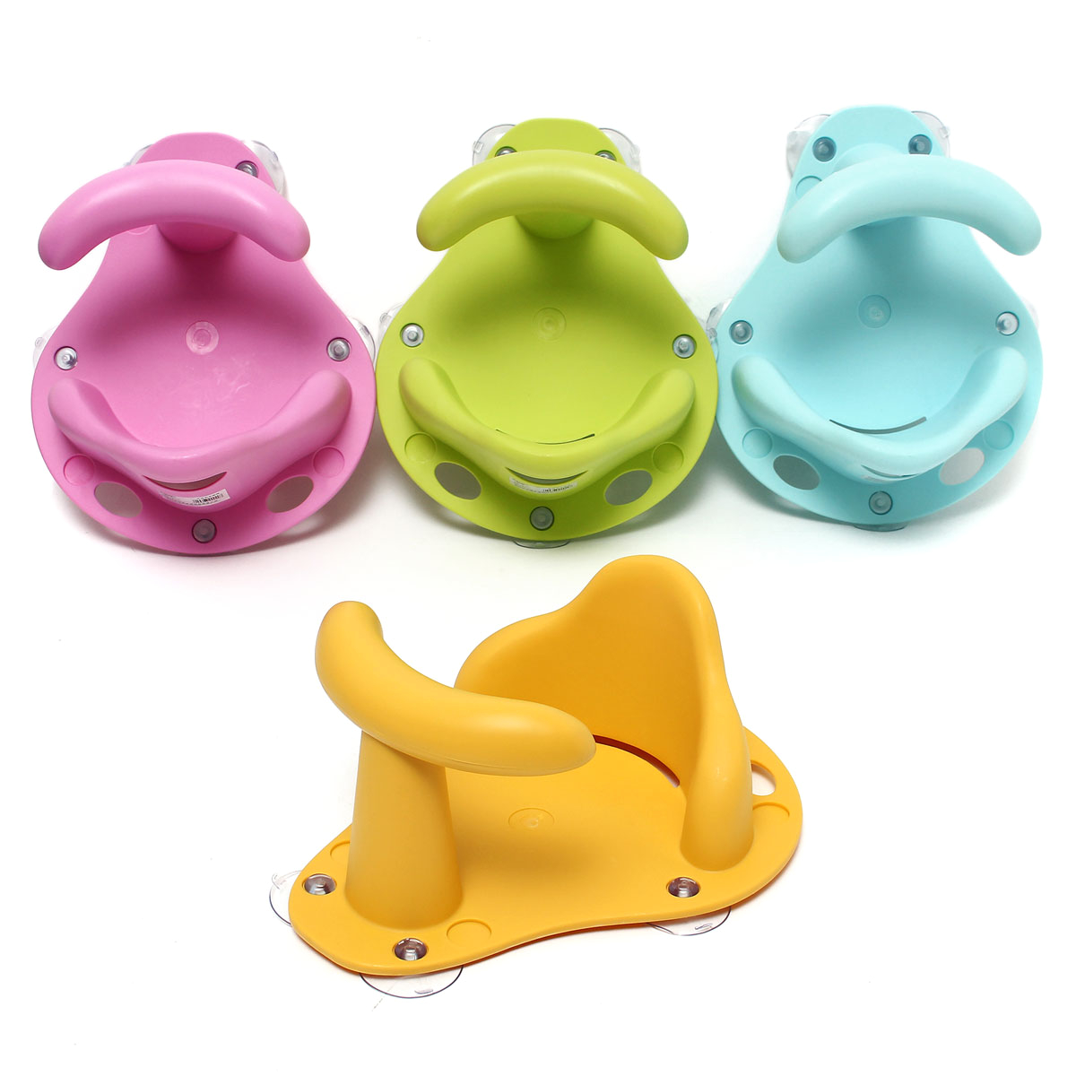 4 colors baby bath tub ring seat infant children shower toddler kids anti slip security safety chair