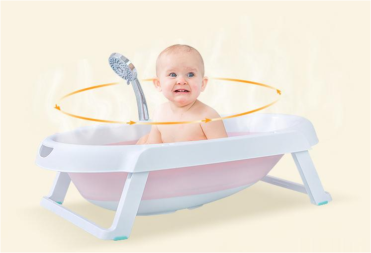 neeva baby folding bath tub with support cushion 1