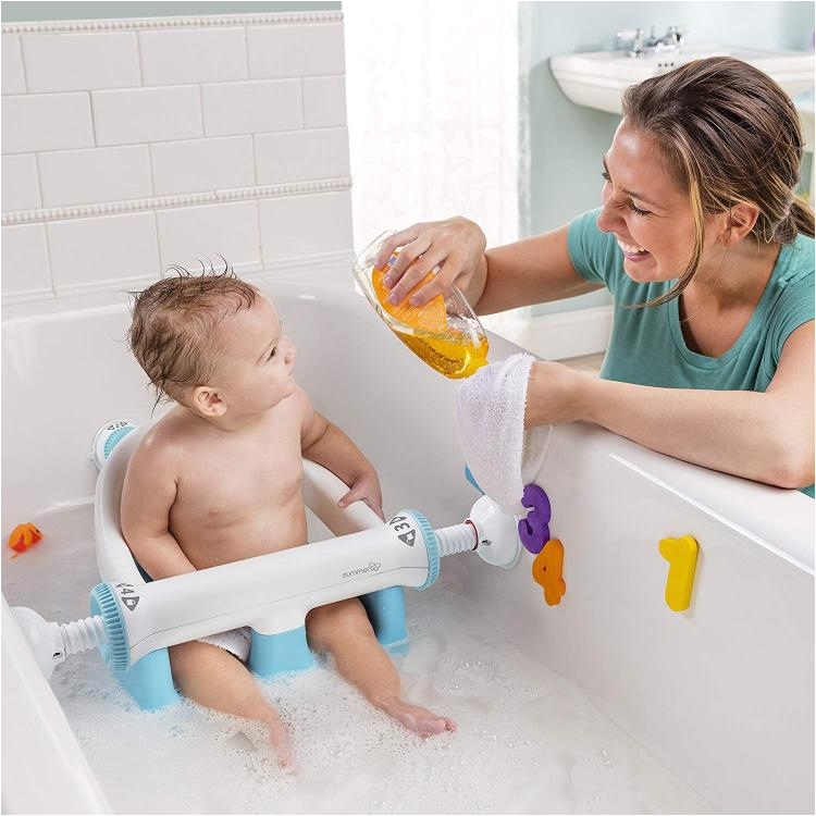 Baby Bath Seat Suction Cups Baby Bathtub Seat with Backrest Suction Cups to Side