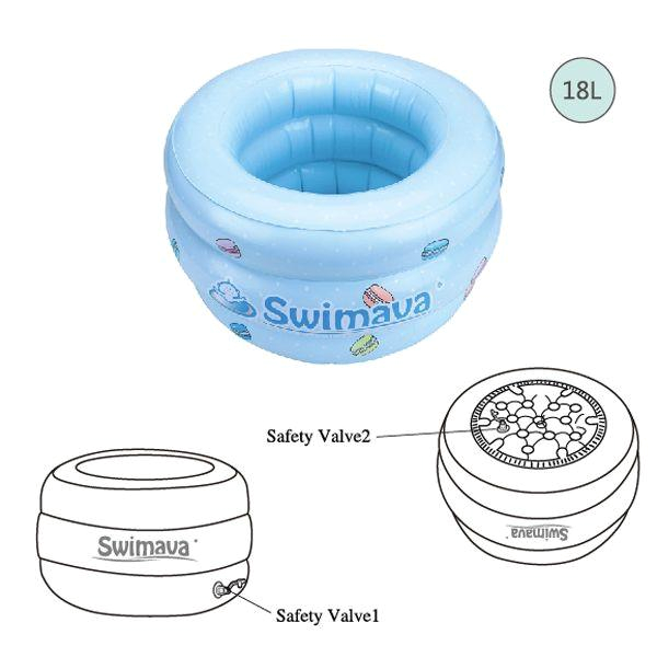 p3 swimava le macaron mini baby bathing tub