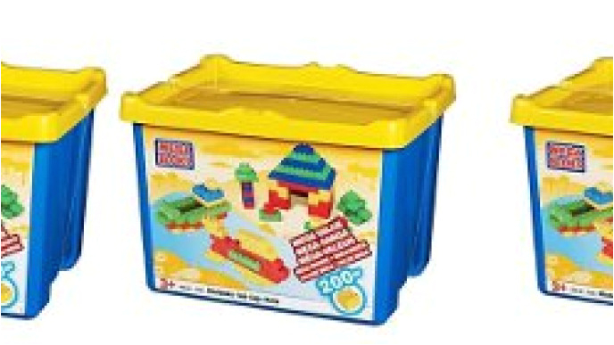 mega bloks tub 200 pieces 550 asda