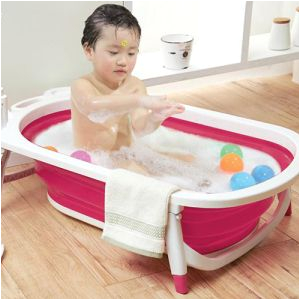 Baby Bath Tub Dubai Children Folding Bath Tub Red