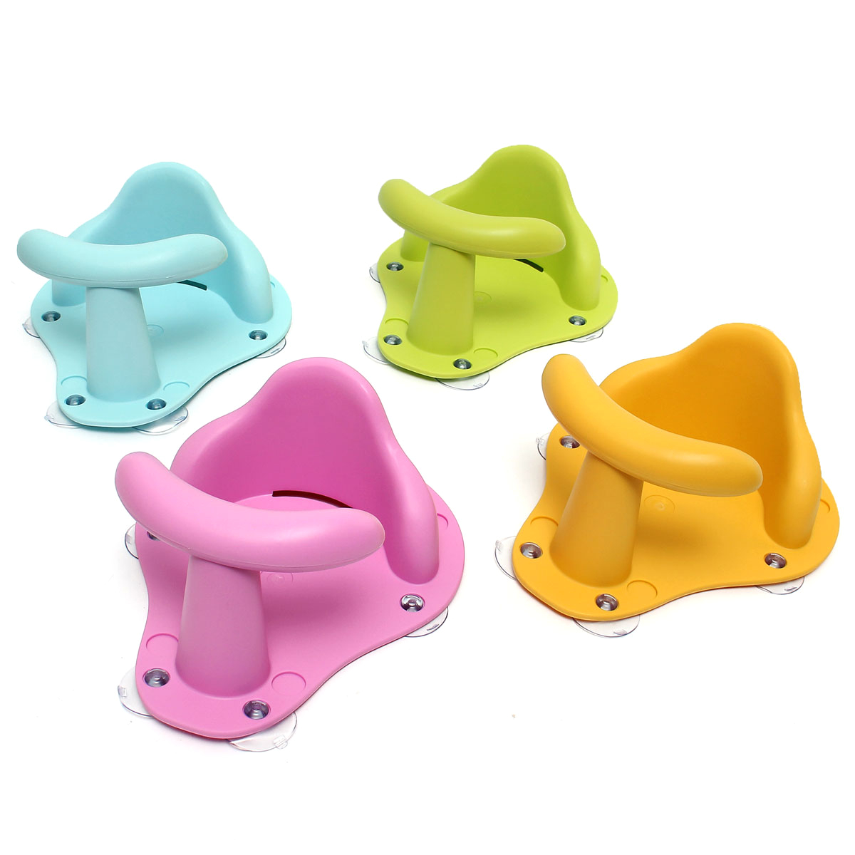 4 colors baby bath tub ring seat infant children shower toddler kids anti slip security safety chair
