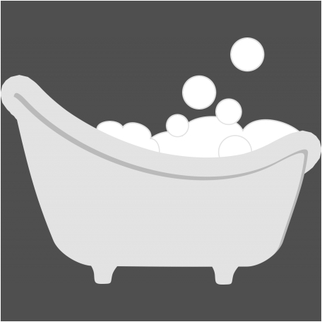 baby shower bathtub with bubbles template graphic element embellishment tub