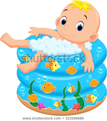 cartoon bath tub