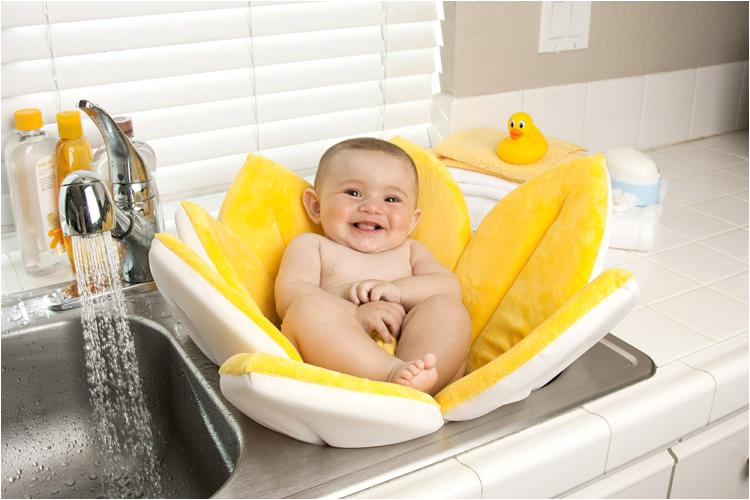 blooming bath flower baby support