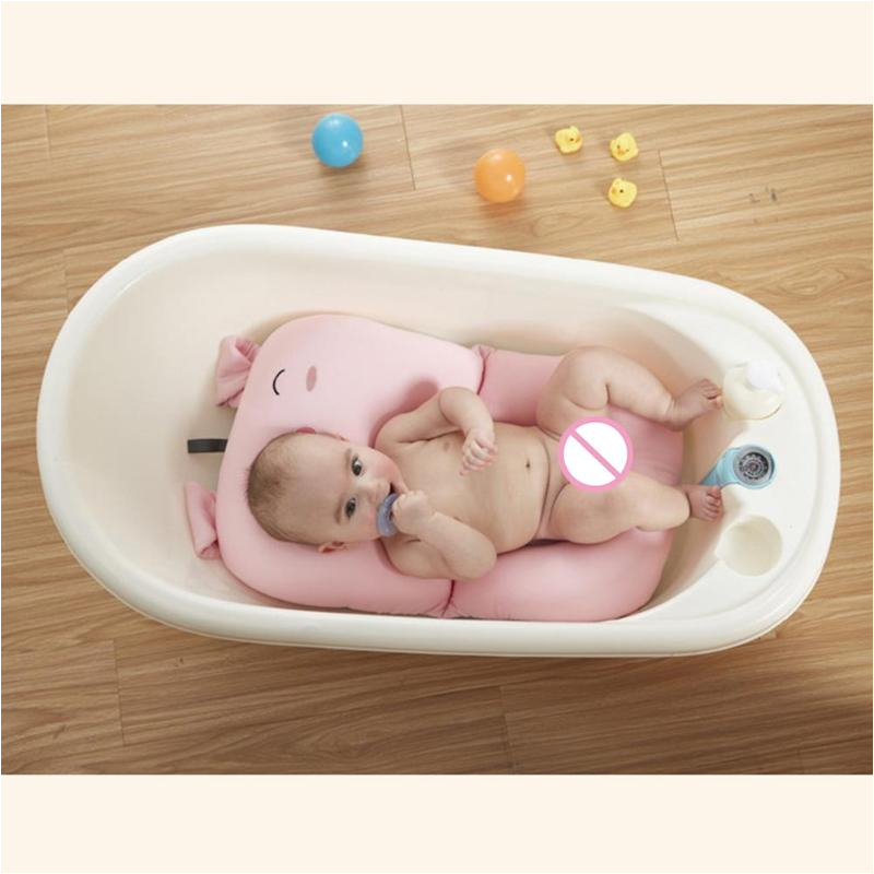 Baby Bath Tub with Chair Pink Pig Baby Bath Tub Newborn Baby Foldable Baby Bath Tub