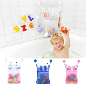 Baby Bath Tub with Drawers Baby Bath Bathtub toy Mesh Net Storage Bag Holder Suction